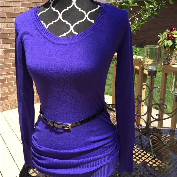 Long, Belted Sweater
