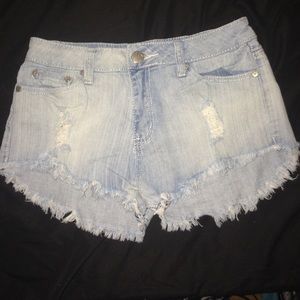 Denim shorts