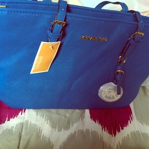 Blue non authentic MK tote