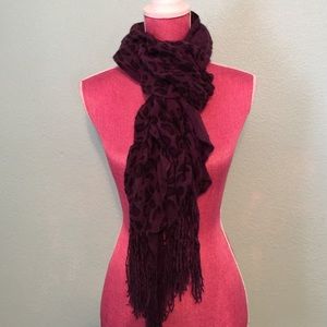 Purple Leopard Scarf