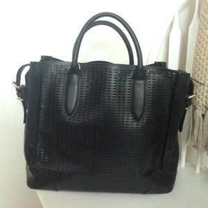 Zara perforated shopper