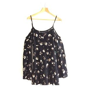 Off-the-shoulder floral dress