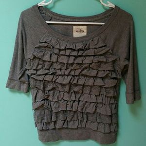 Hollister quarter sleeve shirt