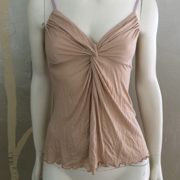 Gold shimmery tank top