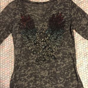 Gray Long Sleeved Shirt