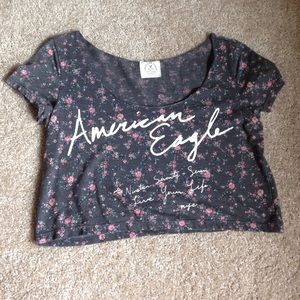 American Eagle Scoop Neck Crop Top