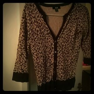 Cheetah Print Cardigan