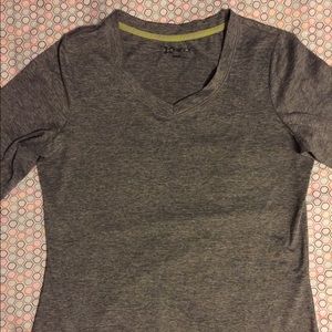 Gray Long Sleeved Athletic Shirt