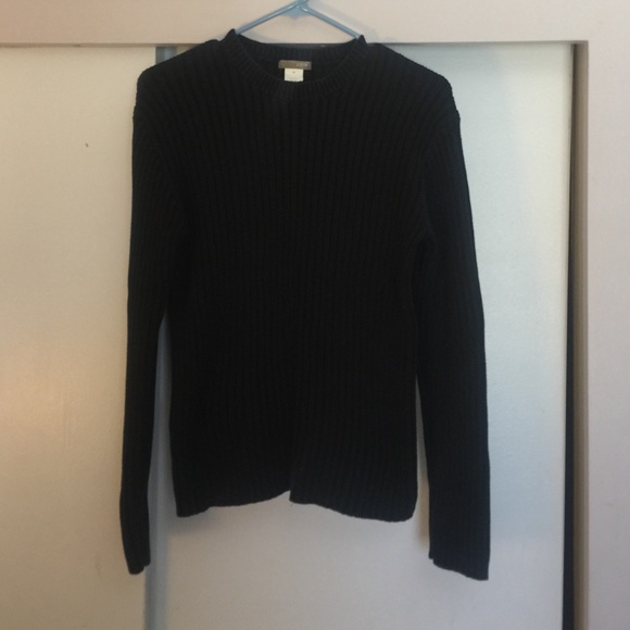 J. Crew cable knit black sweater