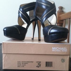 Michael Kors Black Platform Heels
