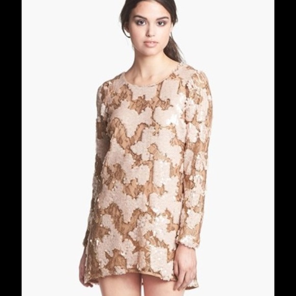 Dress The Population Casandra Sequin Shift Dress