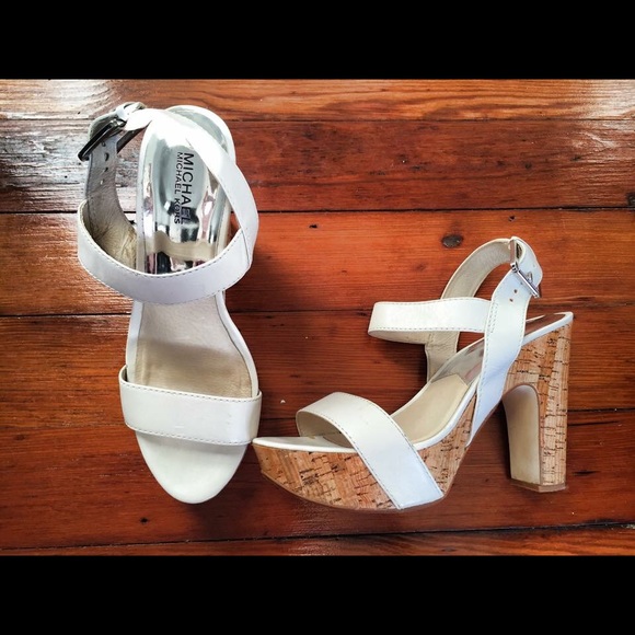 ✨SALE✨ Michael Kors white heels