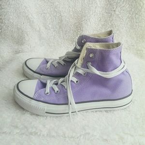 Pastel Purple High-Top Converse
