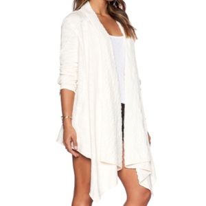 Free people draped zipper cardigan