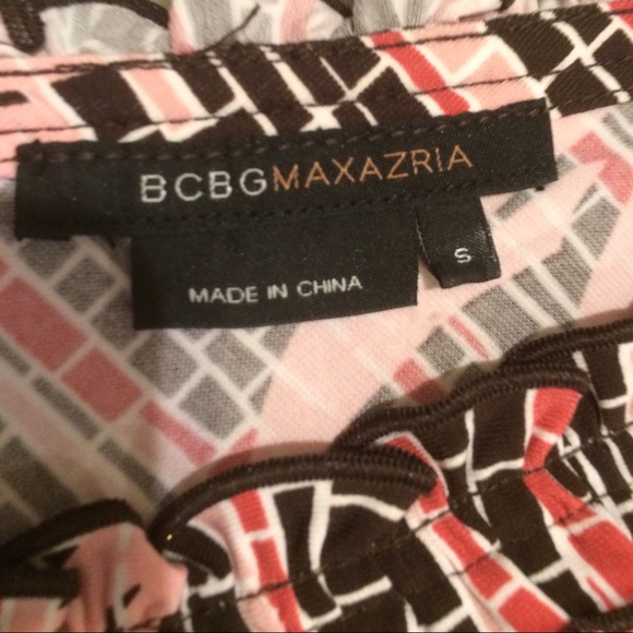 BCBG Maxazria Black Pink & Red Patten  Dress!! - Picture 3 of 4