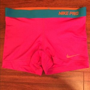 Hot Pink Nike Pro Shorts