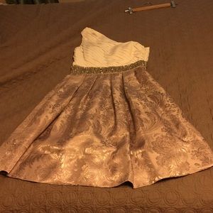 Eliza J jacquard one shoulder dress