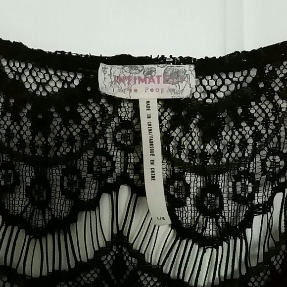 SOLD New Free People Peek a Boo Black lace dress - Picture 4 of 4