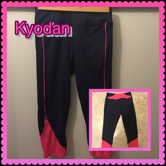 Kyodan Navy Blue/Pink workout leggings XS