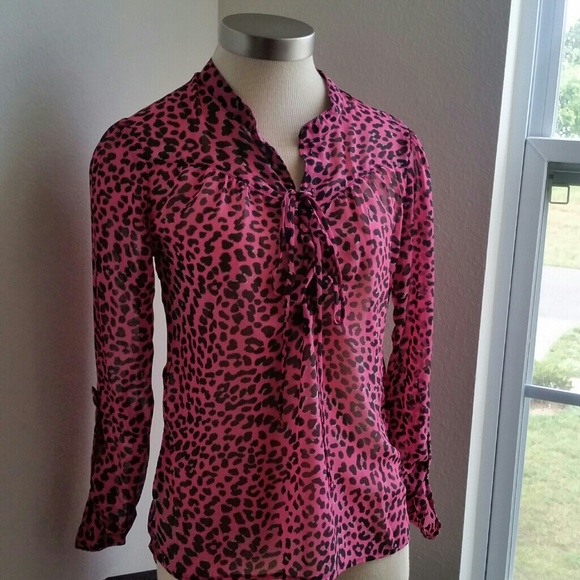 No Boundaries Tops - PINK...BEAUTIFUL . SHEER  LONG SLEEVE.