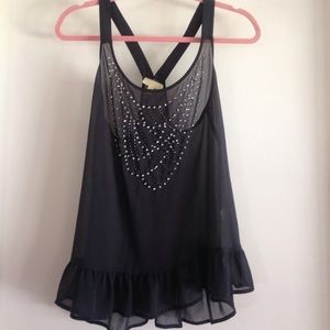Urban Outfitters grey jeweled fashion top