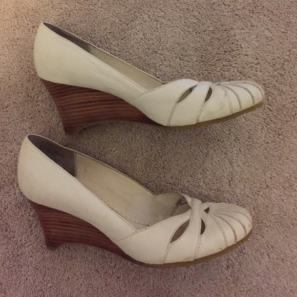 White wedges. Worn twice!