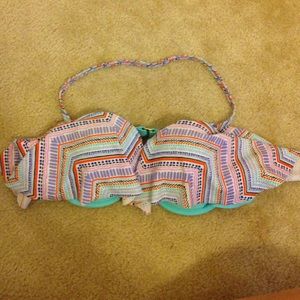 push up tribal pattern bikini