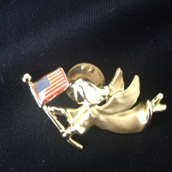 Angel with US flag pin - Picture 1 of 1