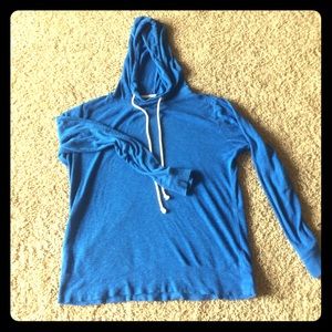 J.Crew bright blue lightweight hoodie