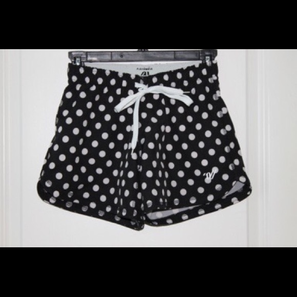 Two pairs of polka dot shorts. Exactly the same