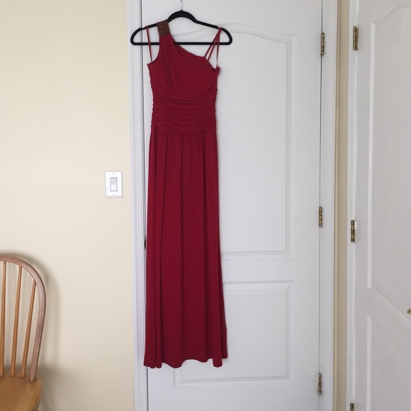 BCBG one shoulder evening gown - Picture 3 of 3