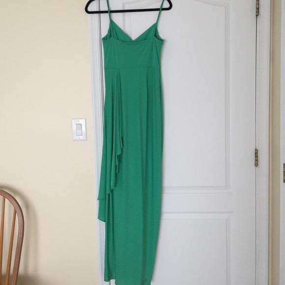 BCBG seafoam green draped gown - Picture 3 of 3