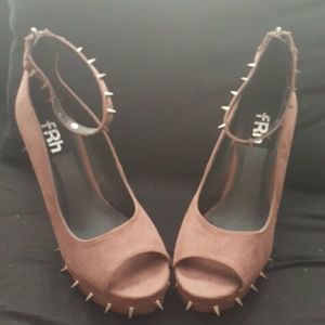Shoes - New ( never worn ) spiked wedged heels
