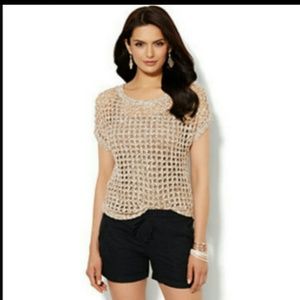 Women's Lane Bryant Open Stitch Pullover Sweater