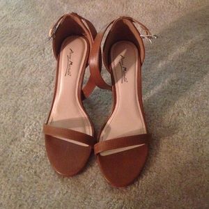 Camel colored high heels
