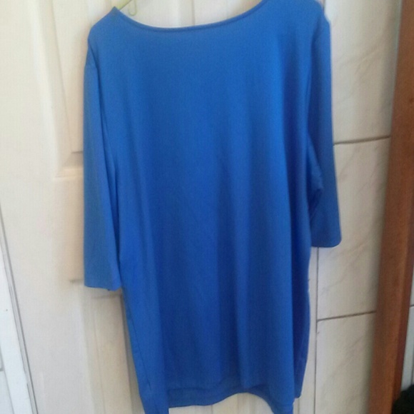 Sold Susan Graver Essentials Blue Top - Picture 2 of 2