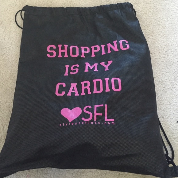 Shopping is my cardio strap bag
