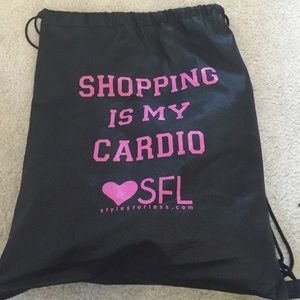 Shopping is my cardio strap bag
