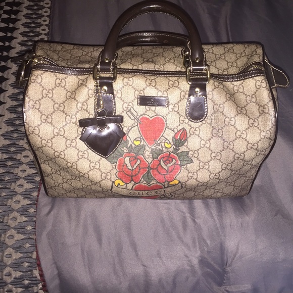 Gucci tattoo boston bag