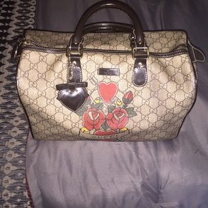 Limited edition tattoo collection Gucci Boston bag