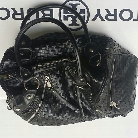 2b Bebe leather bowling bag