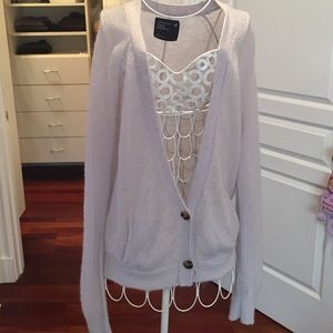 Light purple wool cardigan