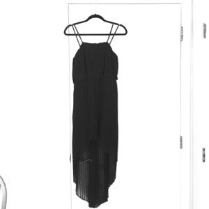 BCBGeneration strapless pleated chiffon dress