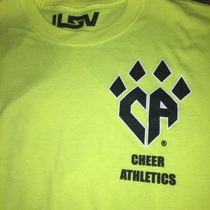 FLASH SALE Neon Yellow Cheer Athletics Tshirt