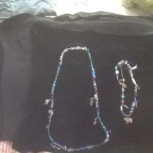 Totem themed necklace and matching bracelet