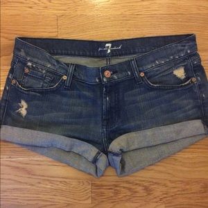 7 for All Mankind Distressed Shorts