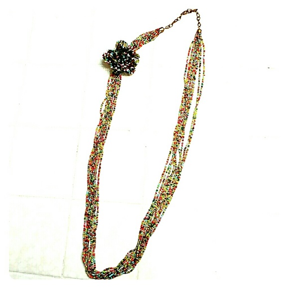 Beaded "Lei" necklace