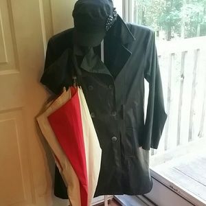 Vintage 1990's vinyl rain coat