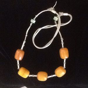 Carmel Amber beaded necklace