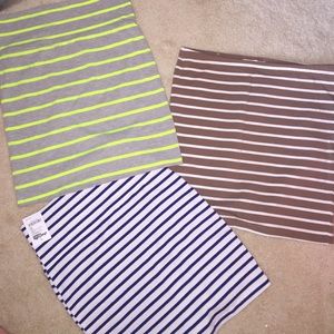 Three striped tight skirt bundle!